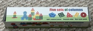 Montessori Toys for 1-3 Year-Old Preschool Learning 5 Stacking Wooden Spaces - Picture 1 of 4