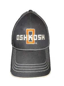 OshKosh Truckermütze hergestellt in den USA verstellbar Kappe schwarz mit orange neu - Bild 1 von 6