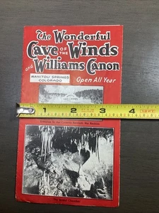 Vintage Cave Of The Winds And Williams Canon Brochure Manitou Colorado B56 - Picture 1 of 12