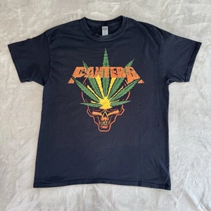 Pantera 101 Proof Weed Skull T-Shirt Size Large Modern Black Metal - Picture 1 of 3