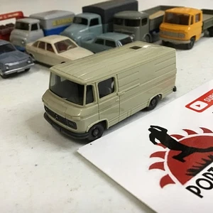 WIKING ROJO #L406 GRIS 1976 MERCEDES BENZ FURGONETA DE REPARTO DE CARGA HO 1:87 ALEMANIA - Imagen 1 de 7