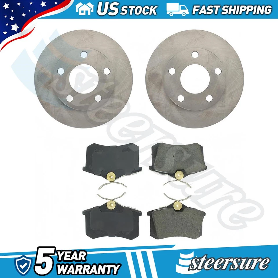 Kit Pastillas Freno Traseras y Rotor Volkswagen Passat 2000 2004 2005 1.8L L4 Foto 1 de 1