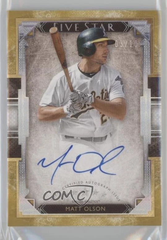 2018 Topps Five Star Gold /10 Matt Olson #FSA-MO Auto - Image 1 of 2