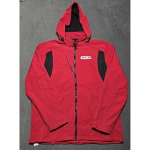 HEB Threads Signature Collection Red Black Softshell Hooded Jacket 2XL - Picture 1 of 8