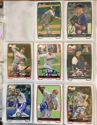 2012 BOWMAN DRAFT SIGNED AUTOGRAPHED ROOKIE CARDS - Image 1 of 4