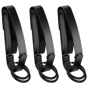 3 Pack Duty Belt Key Holder, Stainless Steel Belt Key Clip with Detachable Ke... - Picture 1 of 6