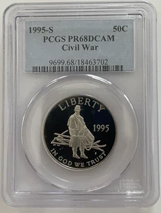 1995 S Civil War Battle Fields US Mint Half Dollar Certified PCGS PR68 DCAM - Picture 1 of 13