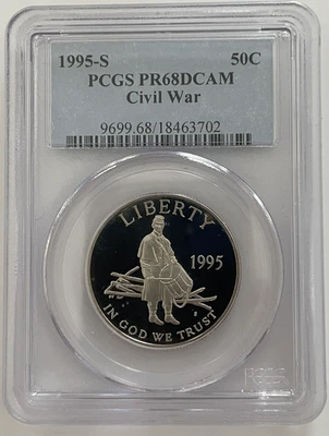 1995 S Civil War Battle Fields US Mint Half Dollar Certified PCGS PR68 DCAM - Image 1 of 4