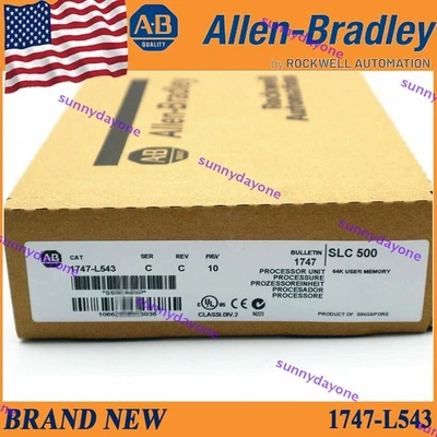 New Sealed New PLC-AB 1747-L543 SLC 500 CPU Processor Unit Module 1747L543 - Image 1 of 2