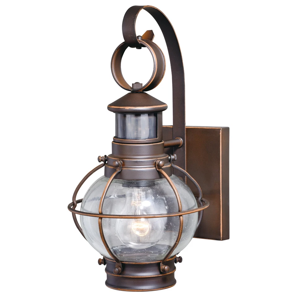 Vaxcel Lighting T0326 Chatham Motion Sensor Outdoor Wall Light Burnished Bronze