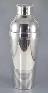 CHRISTOFLE GALLIA ART DECO SILVER PLATE COCKTAIL SHAKER c1940 - Picture 1 of 8