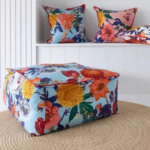 Ottoman Cover - Sapphire Dream | Moroccan Style - Picture 1 of 2