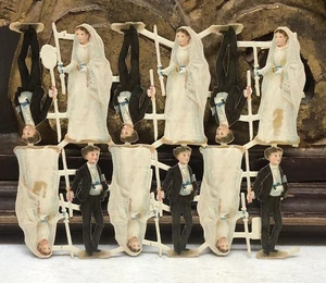 Victorian Die Cut 1st Communion Boy Girl Scrap - L3 - Bild 1 von 5