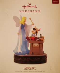 Hallmark A Real Boy Ornament 2018 Keepsake Disney Pinocchio Magic Light & Sound - Picture 1 of 5