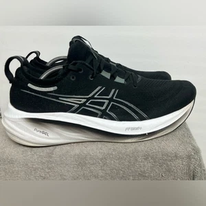 ASICS Gel Nimbus 26 Black White Men's Running Shoes Sneakers Size 12 EXCELLENT - Picture 1 of 11