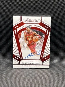 2023-24 Panini Flawless Donovan Mitchell Auto /15 ‘Flawless Performance 71 pts’ - Picture 1 of 2