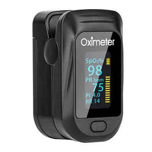 Fingertip Pulse Oximeter Accurate Blood Oxygen Saturation Level PI PR RR Monitor - Picture 1 of 7