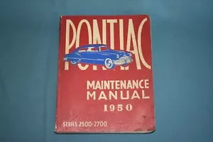 1950 Pontiac 2500 2700 Series Service Shop Repair Maintenance Manual 1949 - Picture 1 of 9