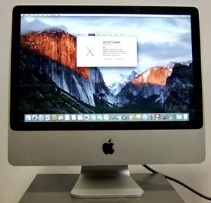 Apple iMac 2.0 GHz Core 2 Duo 20" 4 GB RAM 250 GB HD OS X 10.11 El Capitan - Picture 1 of 8
