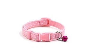 2 Pcs Adjustable Dot Printed Little Dog Collars - Picture 1 of 4