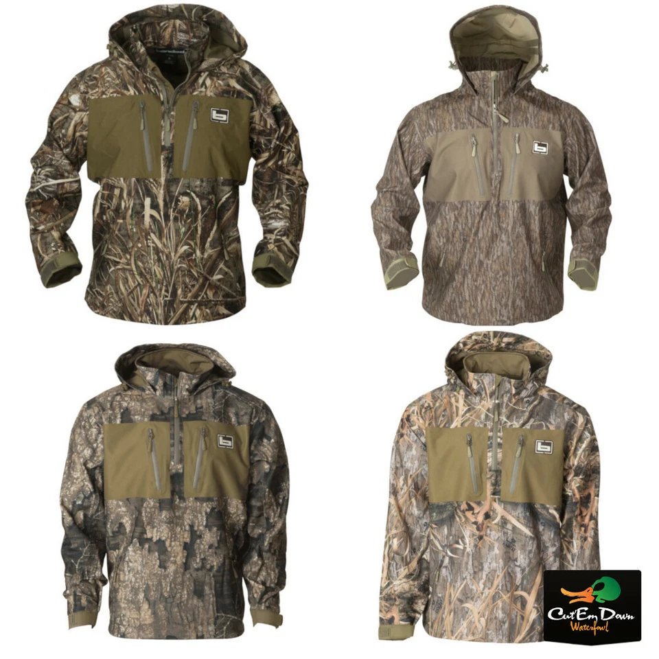 NEW BANDED GEAR WATERPROOF 1/4 QUARTER ZIP CAMO HOODED PULLOVER - B1010030 - - Image 1 of 2