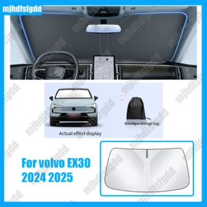 Front window windshield sunshade Sunscreen Frame Curtain For Volvo EX30 2024 25 - Imagen 1 de 5