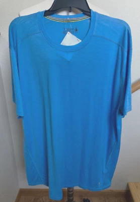 SMARTWOOL-S/S-OCEAN BLUE-CREWNECK-MERINO 150-BASELAYER-MEN 2X-NWT - Image 1 of 4