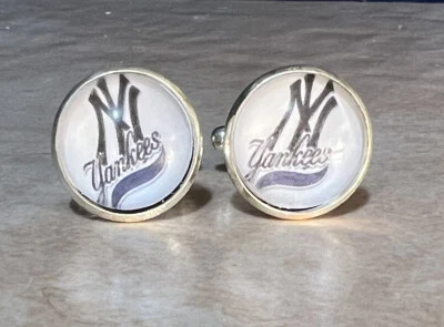 Gemelos New York Yankees para hombre joyería de béisbol regalo MLB NUEVO SIN ETIQUETAS Foto 1 de 2