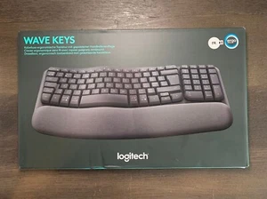 Kabellose ergonomische Tastatur, Logitech Wave Keys (französische Version) - Bild 1 von 2