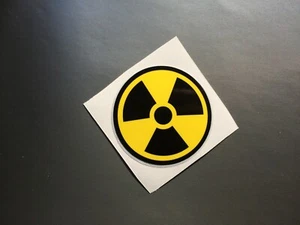 Nuclear / Radioactive symbol  sticker/decal X2 - Picture 1 of 1