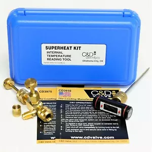 Kit temperatura surriscaldamento valvola C&D con rimozione nucleo e termometro - Foto 1 di 7
