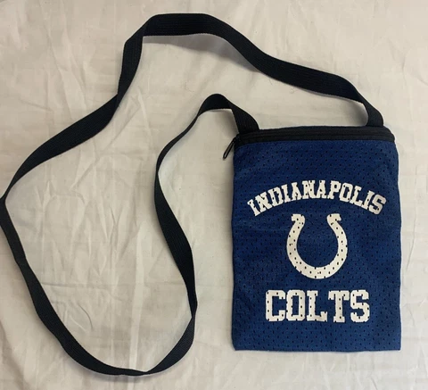 Vintage Indianapolis Colts IN Mesh Jersey Shoulder Bag Purse Ticket Holder Cover