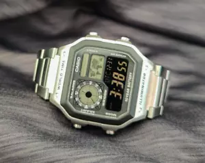 Casio AE-1200 Modified Half Negative Display - Casio Royale - AE-1200WHD-1AV - Bild 1 von 5