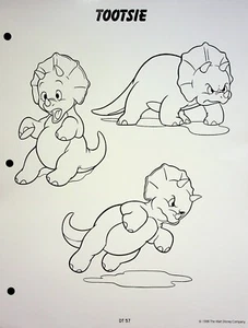 Guía oficial de licencias de producción de estudio de DuckTales 1987 página de diseño de animación - Imagen 1 de 2