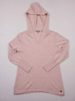 Royal Robbins 毛衣女式中号粉色高地连帽美利奴束腰套衫 — 第 1/4 张图片
