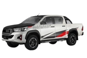 Graphics Racing Stripe Car Sticker For Toyota Hilux GR Sport Side Door Decals - Bild 1 von 6