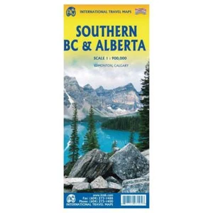 Canada 1:900,000 British Columbia South & Alberta South Travel Reference Map - Picture 1 of 3