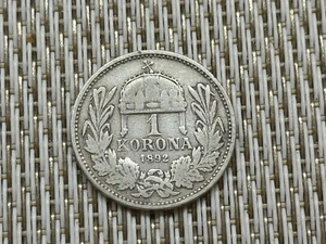 1 Korona 1892 Franz Josef Silber W/25/47 - Picture 1 of 2