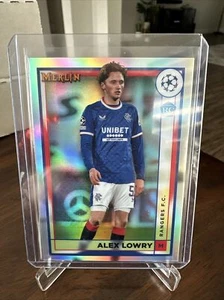 2023 Topps Chrome Merlin UEFA ALEX LOWRY REFRACTOR RANGERS FC RC #149 - Picture 1 of 2
