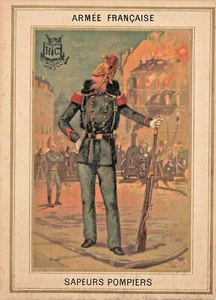 Carta Armée Française Sapeurs Pompiers marca H&C 1870 3,5 x 4,25" - Foto 1 di 2