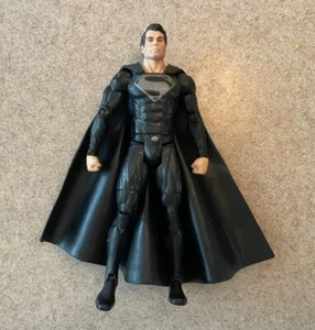 Man of Steel Movie Masters SUPERMAN 6" Black Suit Figure 1/12 JUSTICE LEAGUE - Picture 1 of 1