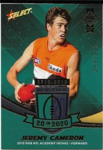 2017 Future Force 20 in 2020 Academy (AG14) Jeremy CAMERON Gws 263/275 - Picture 1 of 1