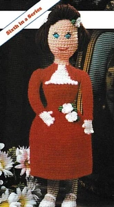1940's Doll - 21" Tall - Worsted weight yarn - CROCHET PATTERN ONLY - Picture 1 of 2