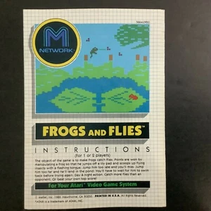 Frösche und Fliegen Atari 2600 nur Bedienungsanleitung - gut - Bild 1 von 2