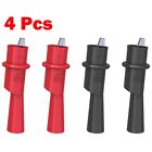 Insulated Crocodile Clip For Multimeter Pack Of 4 Push On Alligator Connector