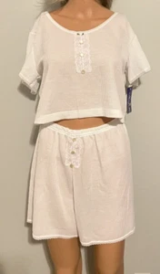 VTG Nancy King Lingerie Women's 2-Pc  Pajama Shorts Set-Size Large-NWT (#23) - Picture 1 of 6