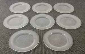 🔶️8 VINTAGE KOSTA BODA SWEDEN LIMELIGHT CRYSTAL GLASS DINNER PLATE GORAN WARFF  - Picture 1 of 7