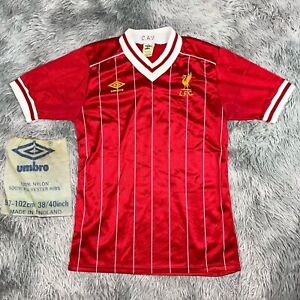 Vintage 1984-1985 UMBRO England Liverpool FC Red Home Soccer Football Jersey