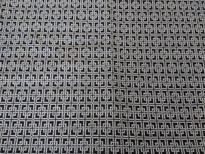 ETHAN ALLEN Uphostery Fabric Dark Navy Blue w/Gold Accents 54" X 42" Material - Picture 1 of 5