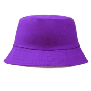 Bucket Hat Fishing Brim Boonie Cap Outdoor Sports Solid Visor Sun Safari Camping - Picture 1 of 21